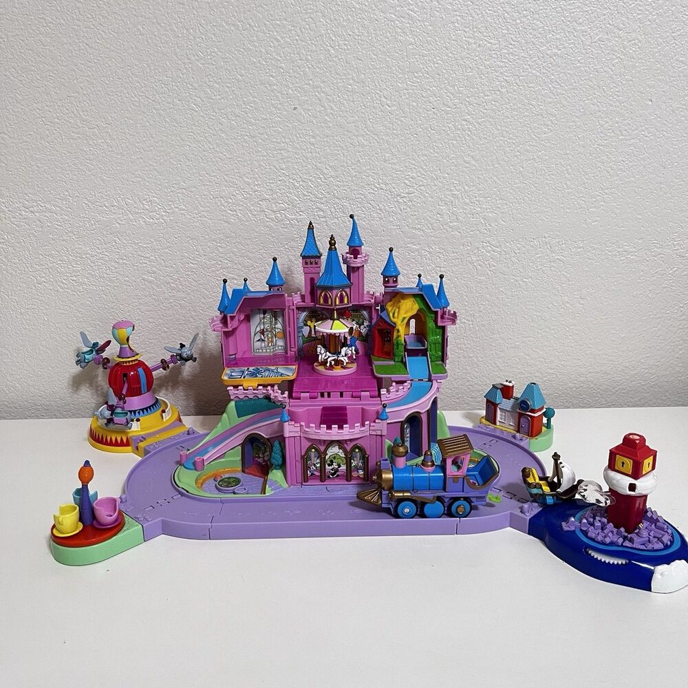Vintage Disney Magical Miniatures Magic Kingdom Castle Playset NOT WORKING